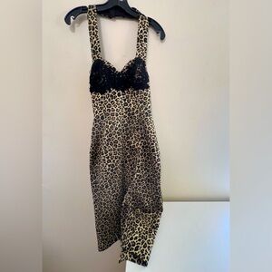 Charles Chang-Lima Leopard Print Women's  Dress